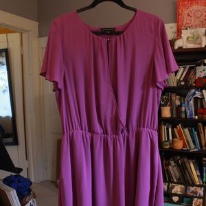 Orchid Banana Republic Keyhole Dress